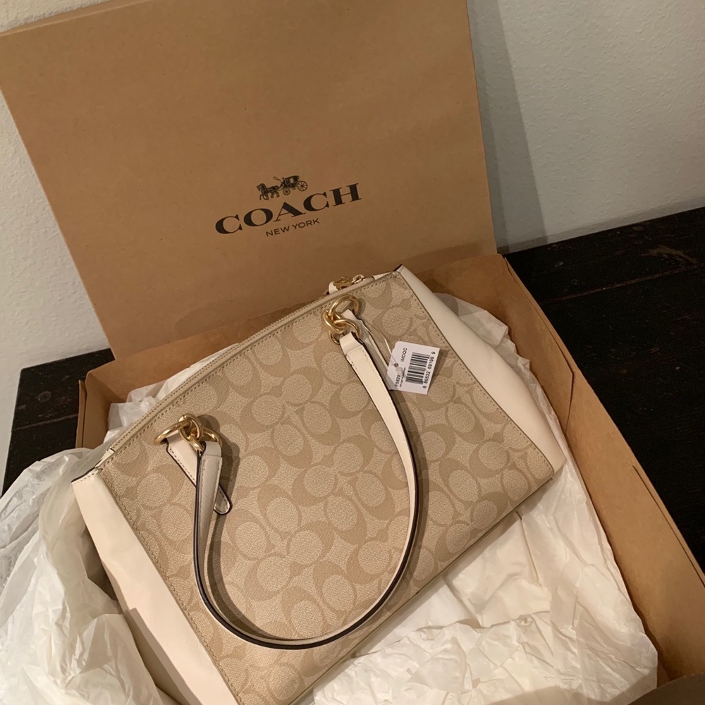BRAND NEW Coach Monogram purse satchel bag!